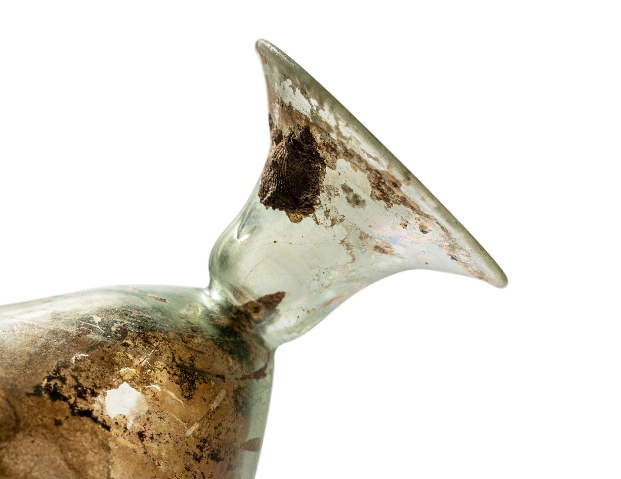 A Roman Green Glass Beaker