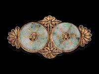 Six Chinese Hardstone Jewelry Articles