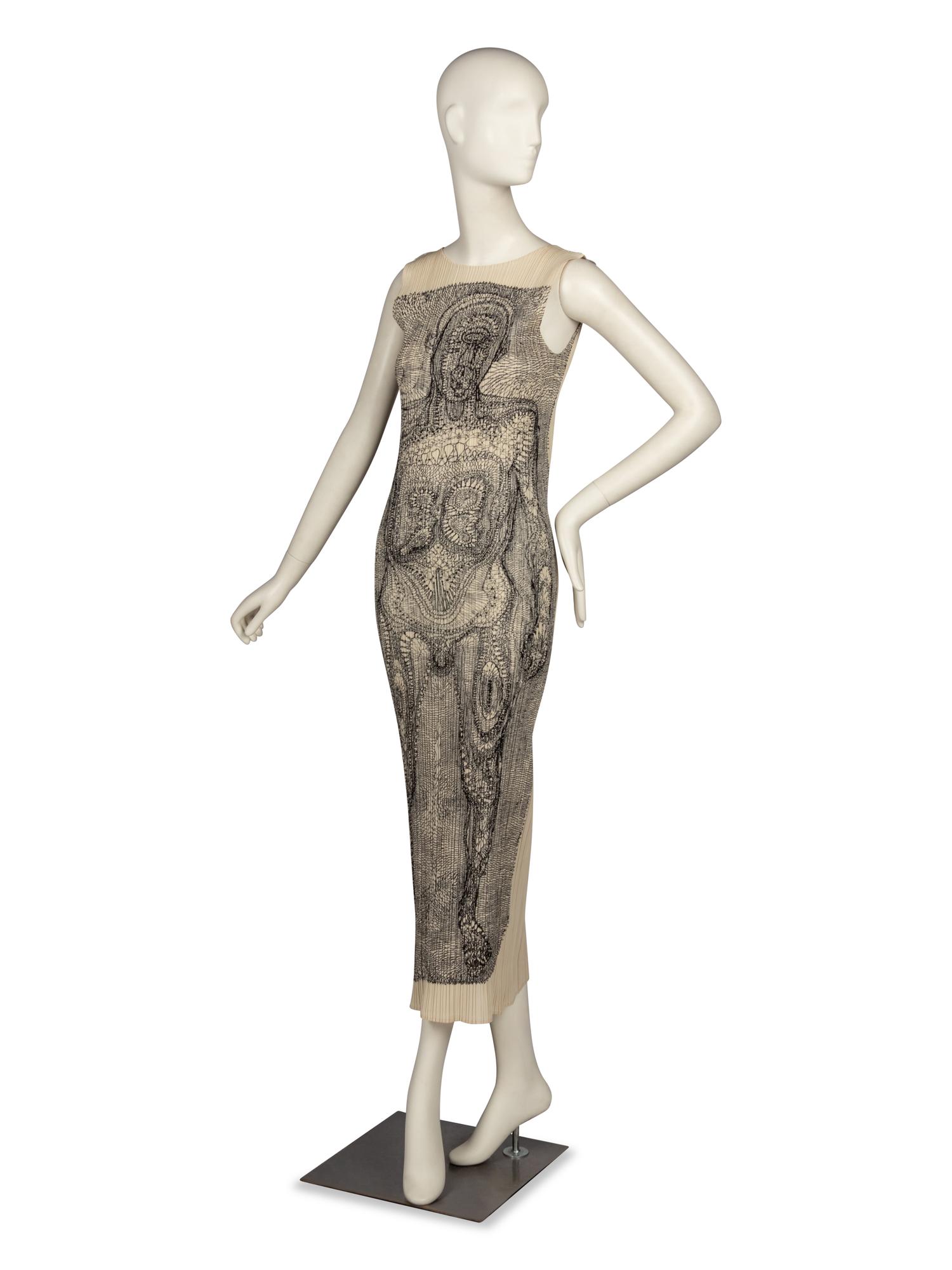 Pleats Please Issey Miyake, Tim Hawkinson Dress, 1998