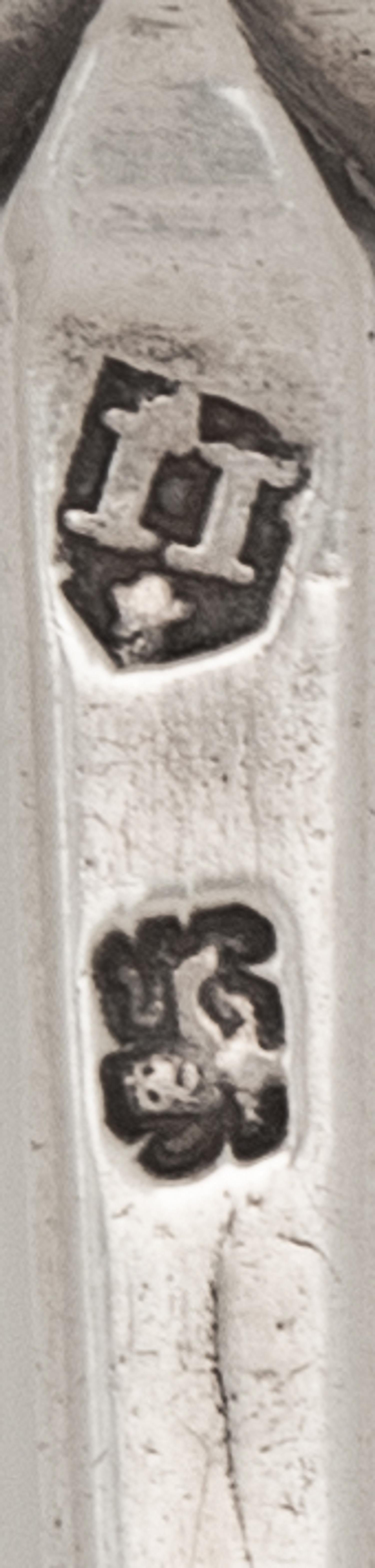 Two English Silver Slip Top Spoons