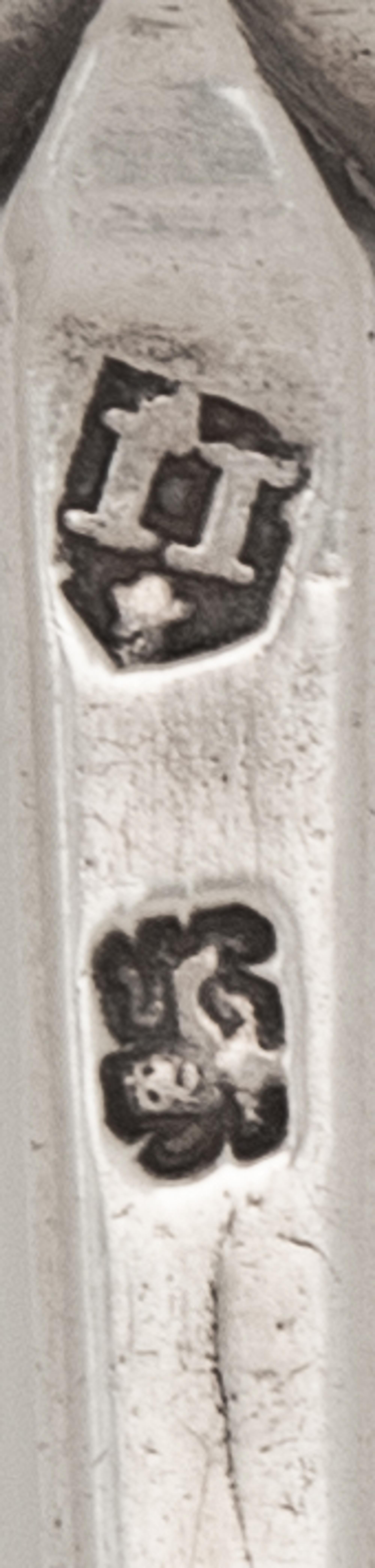 Two English Silver Slip Top Spoons