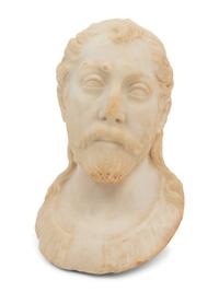 A Continental Marble Head of a Man