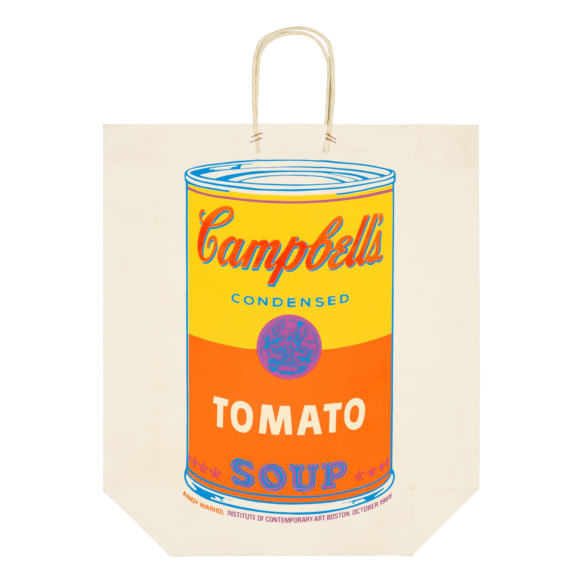 Andy Warhol (American, 1928-1987) — Campbell's Soup Can On Shopping Bag (Tomato) , 1966