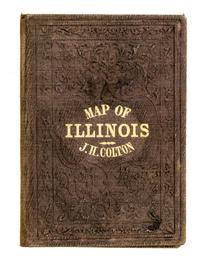 (MAP, ILLINOIS) Illinois [with inset: Vicinity of Chicago]. New York, 1856
