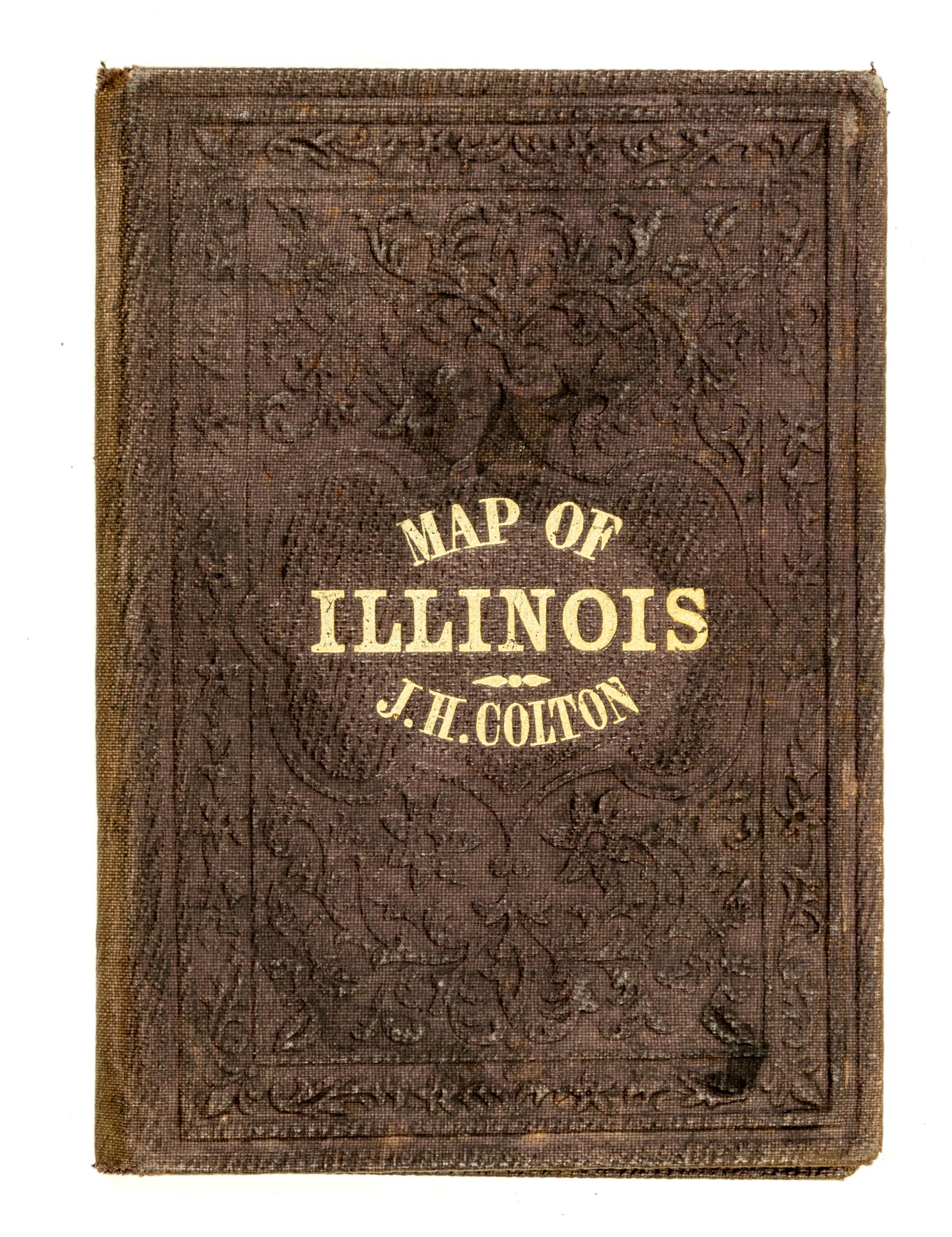 (MAP, ILLINOIS) Illinois [with inset: Vicinity of Chicago]. New York, 1856