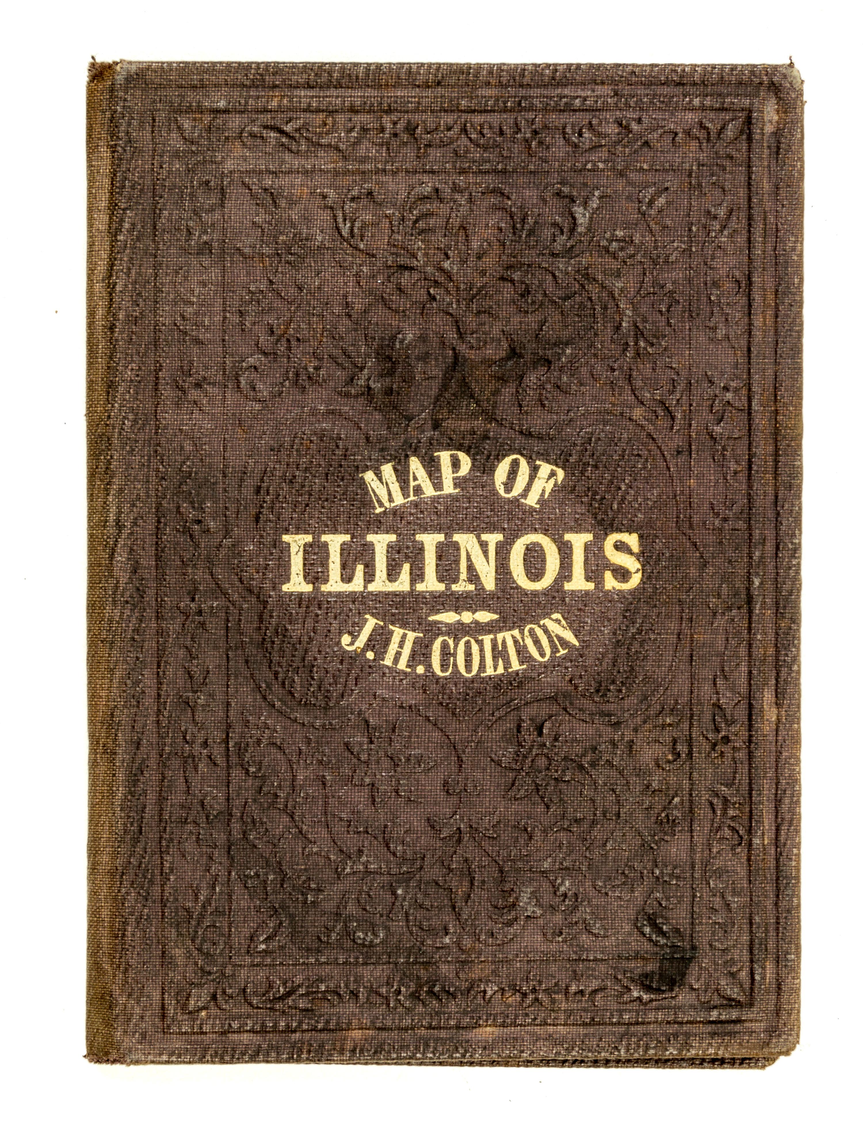 (MAP, ILLINOIS) Illinois [with inset: Vicinity of Chicago]. New York, 1856