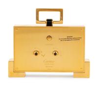 A Cartier Art Deco Style Travel Clock