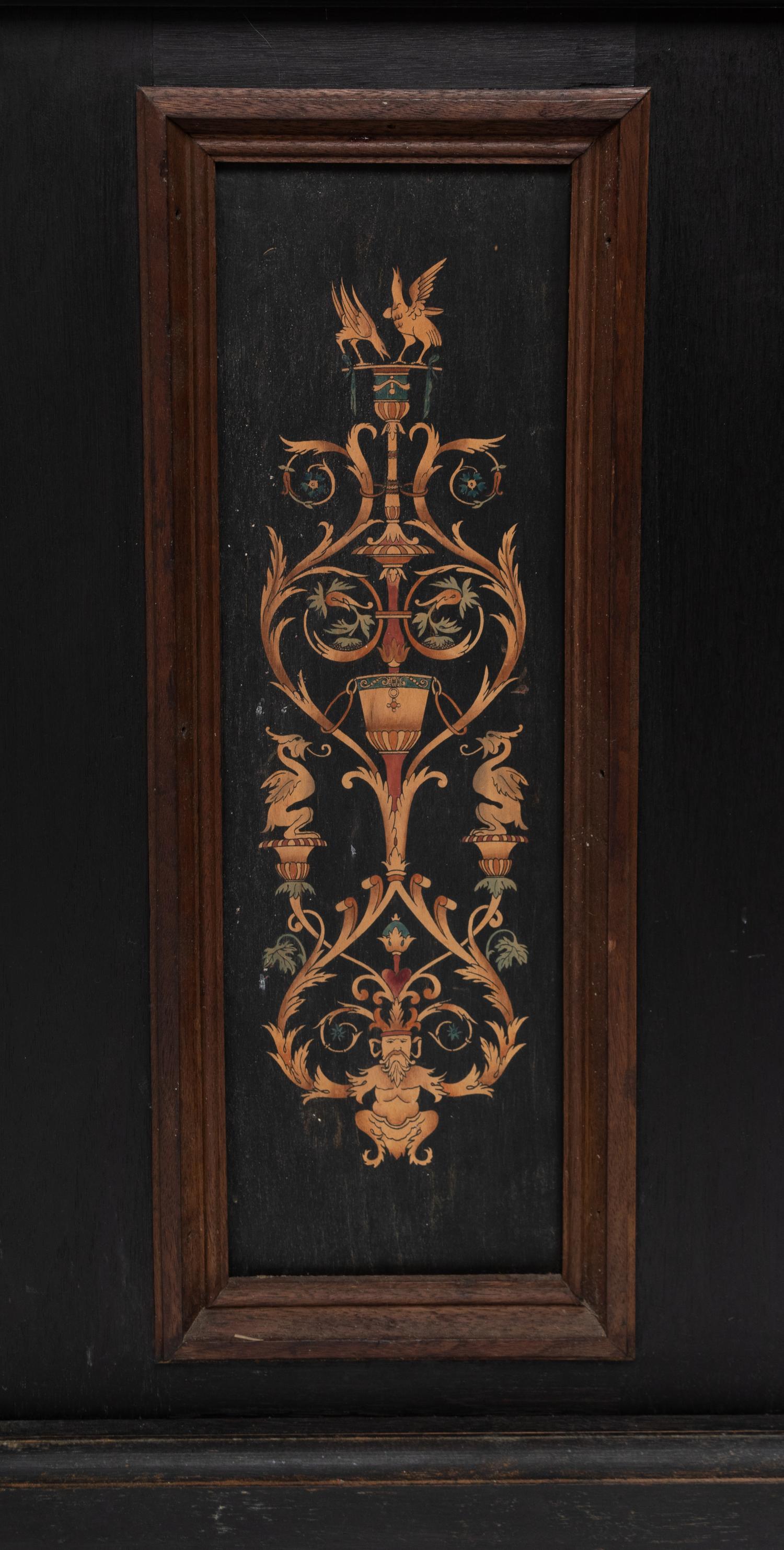 A Venetian Parcel-Gilt and Ebonized Attendant