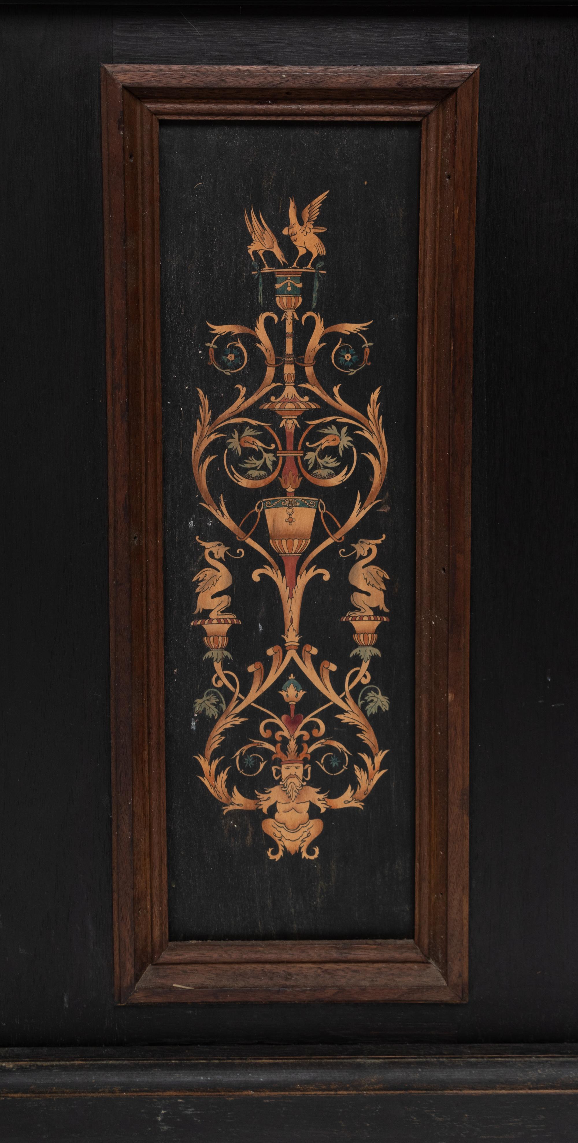 A Venetian Parcel-Gilt and Ebonized Attendant