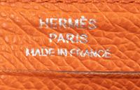 Three Hermès Items: One Ostrich Folio and Two Leather Zip Wallets, 2000-2008