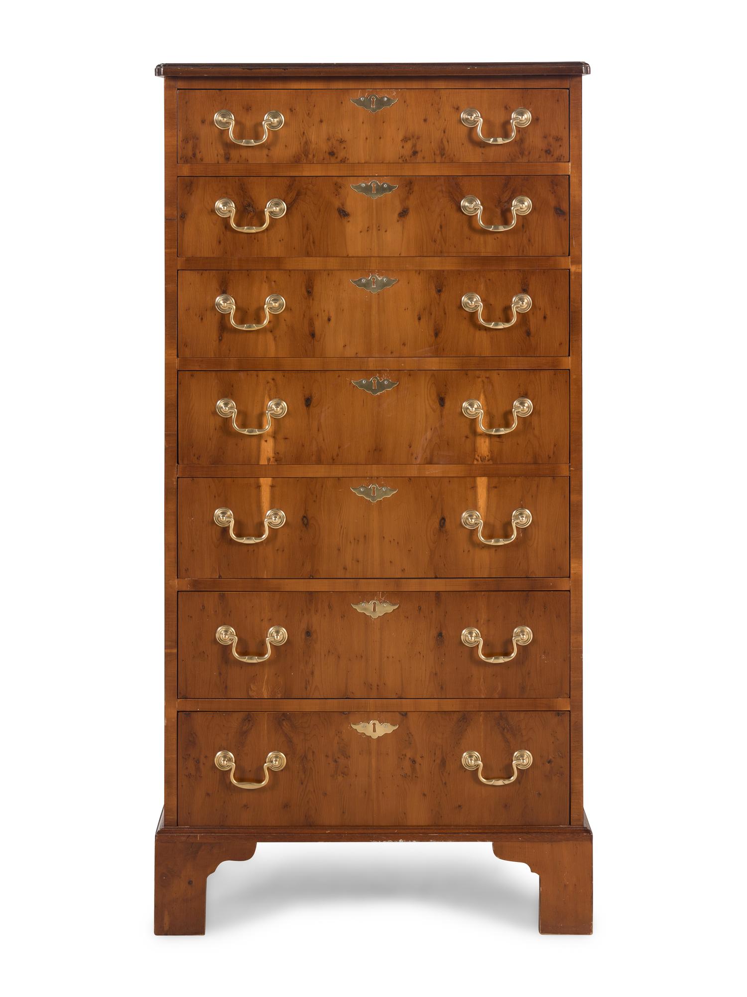 A George III Style Walnut Chest of Drawers