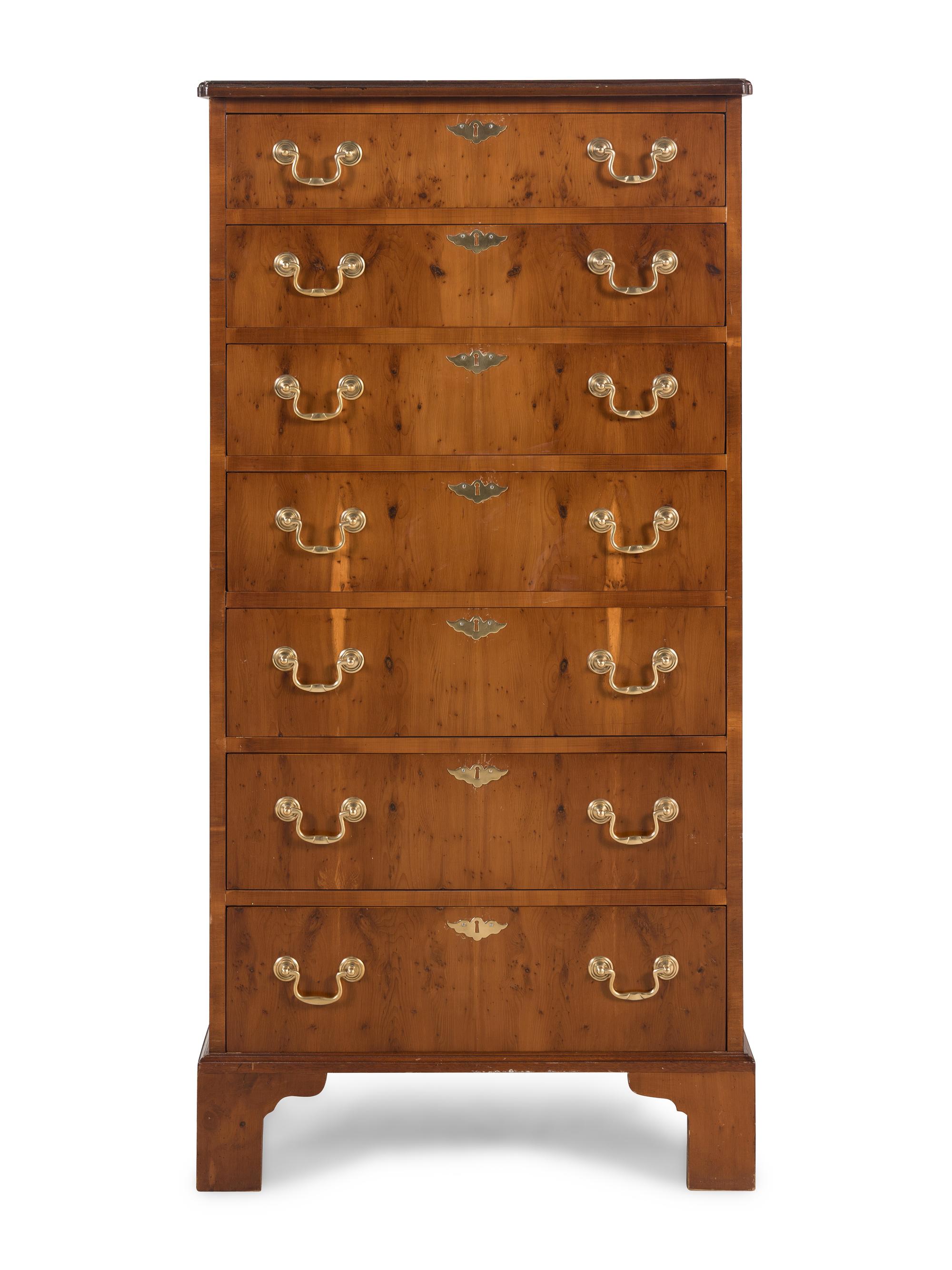 A George III Style Walnut Chest of Drawers