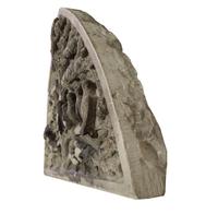 A Carved Stone Panel from the E.W. Blatchford Residence 29" W x 4.5" D x 45" H — United States, Circa 1875
