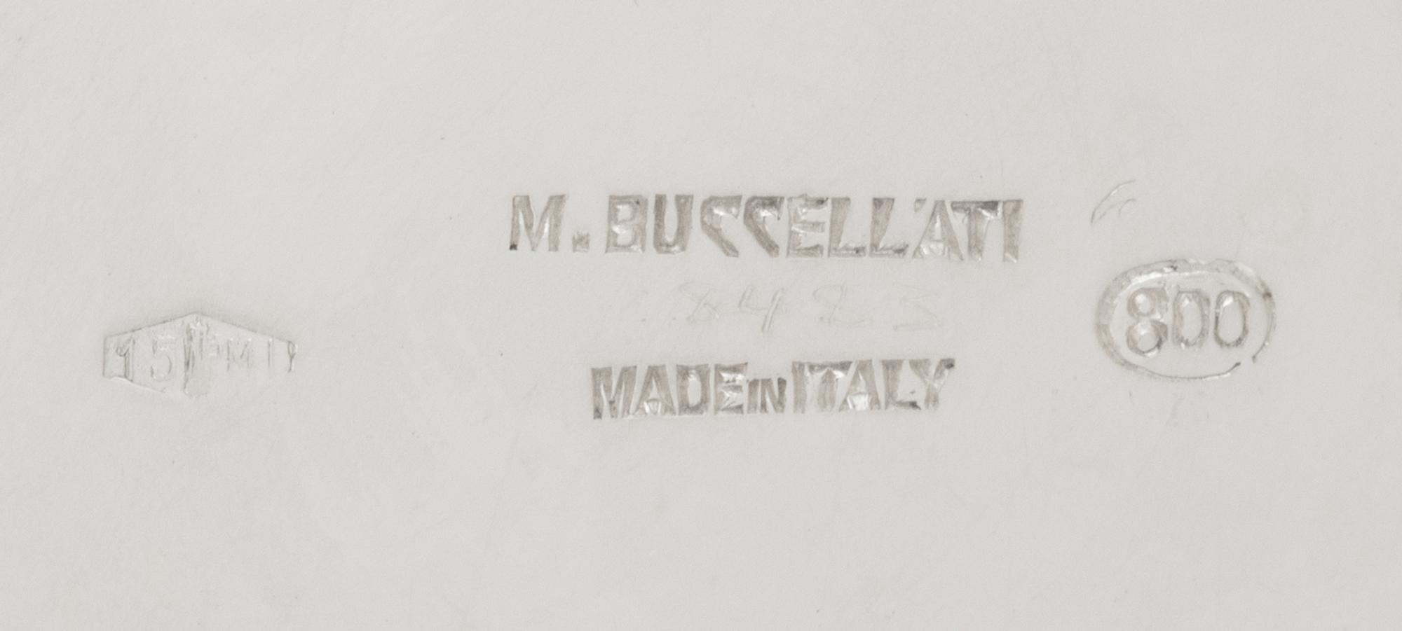 A Pair of Buccellati Silver Candlesticks