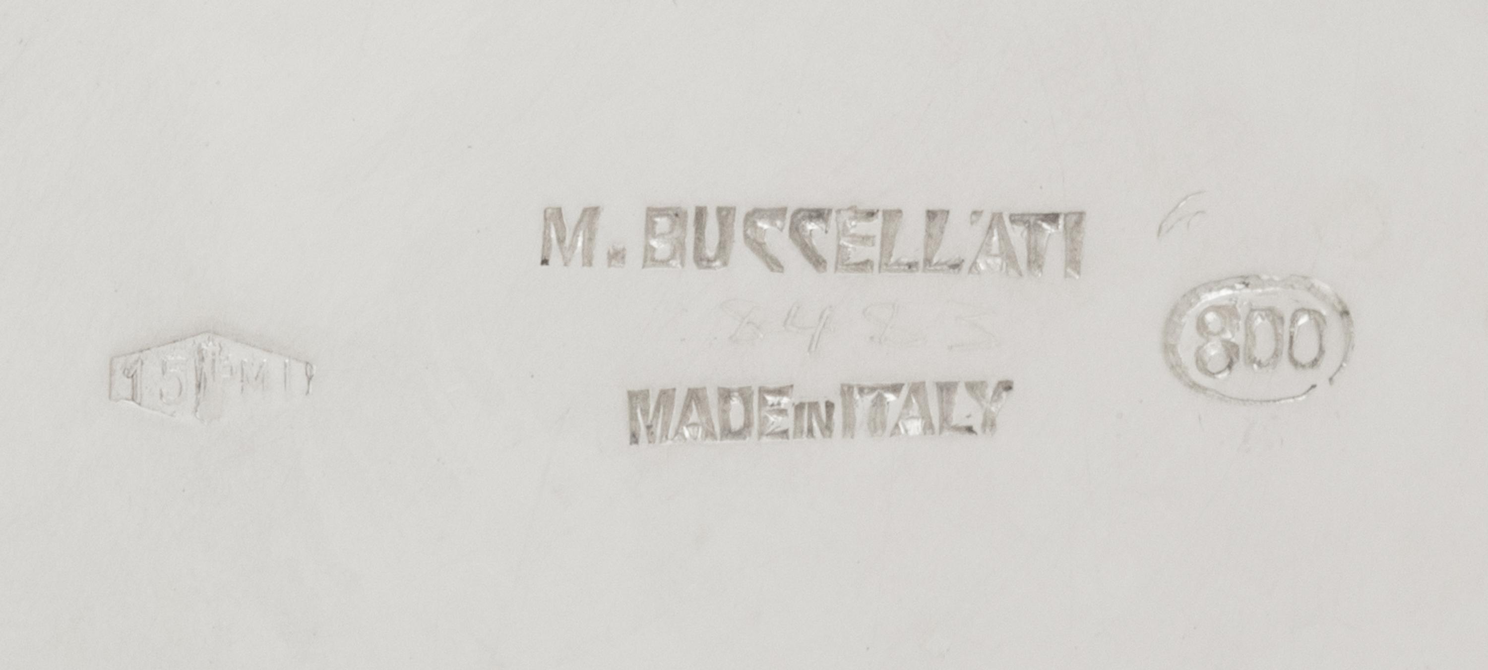 A Pair of Buccellati Silver Candlesticks