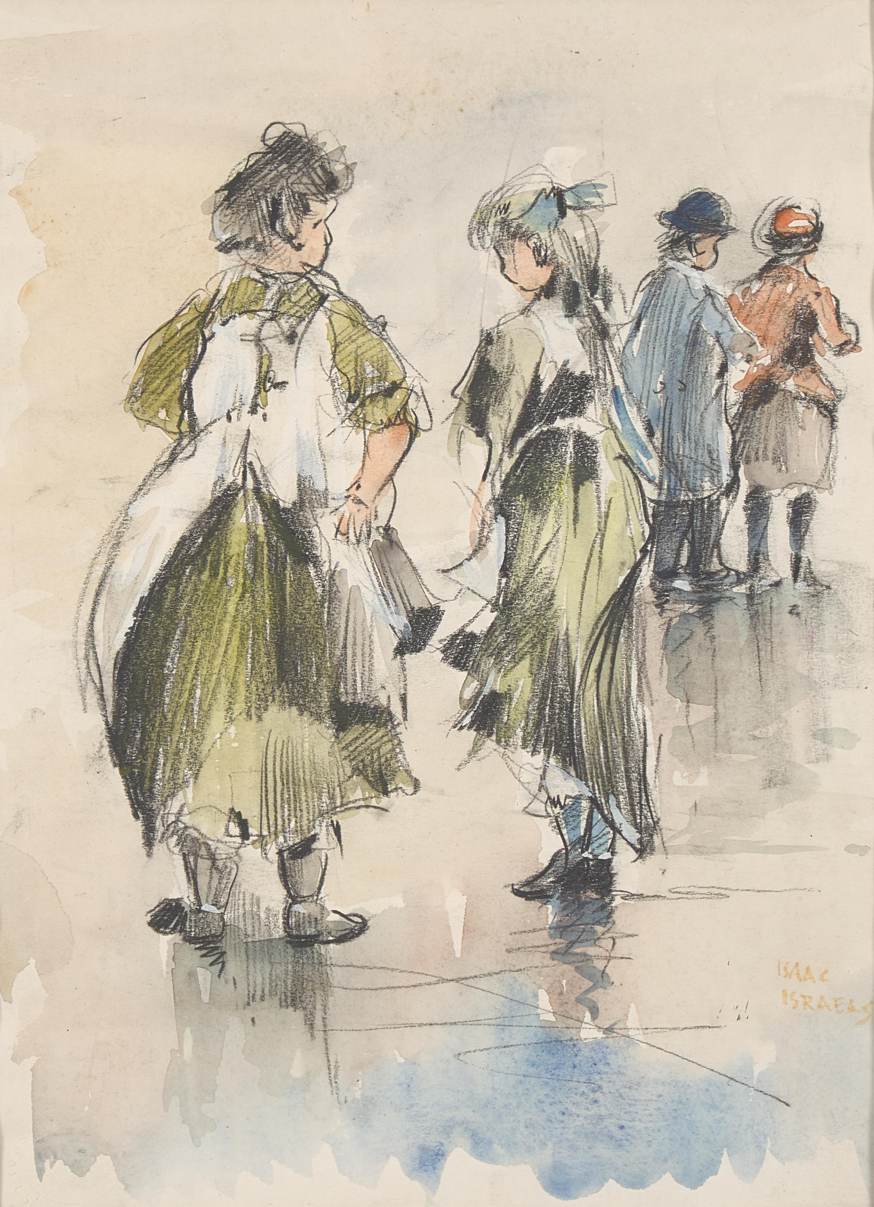Isaac Israels (Dutch, 1865-1934) — Two Girls on the Street