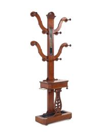 A Biedermeier Mahogany Hall Tree