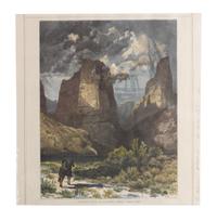 Five Hand Colored Woodblock Rail Road Prints Height 15 x width 9 1/2 inches (each) — LATE 19/EARLY 20TH CENTURY