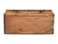 A Southern Yellow Painted Cherrywood and Yellow Pine Miniature Chest