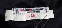 An Yves Saint Laurent Black Velvet Tank, Size 36.