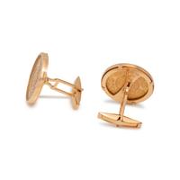 YELLOW GOLD COIN CUFFLINKS