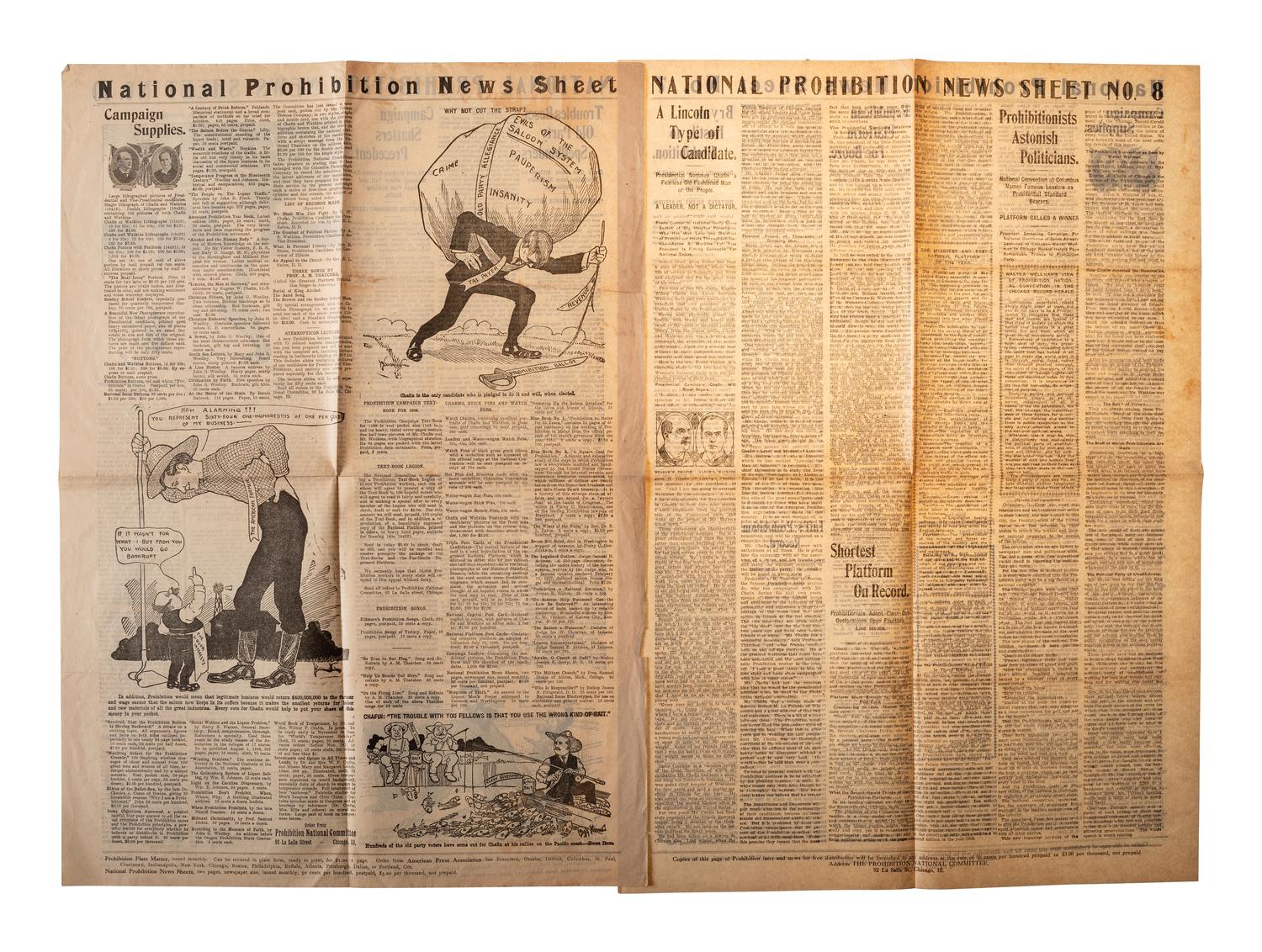 [POLITICS]. A diverse group of 19th-century ephemera, incl. politics, agriculture, and commerce.