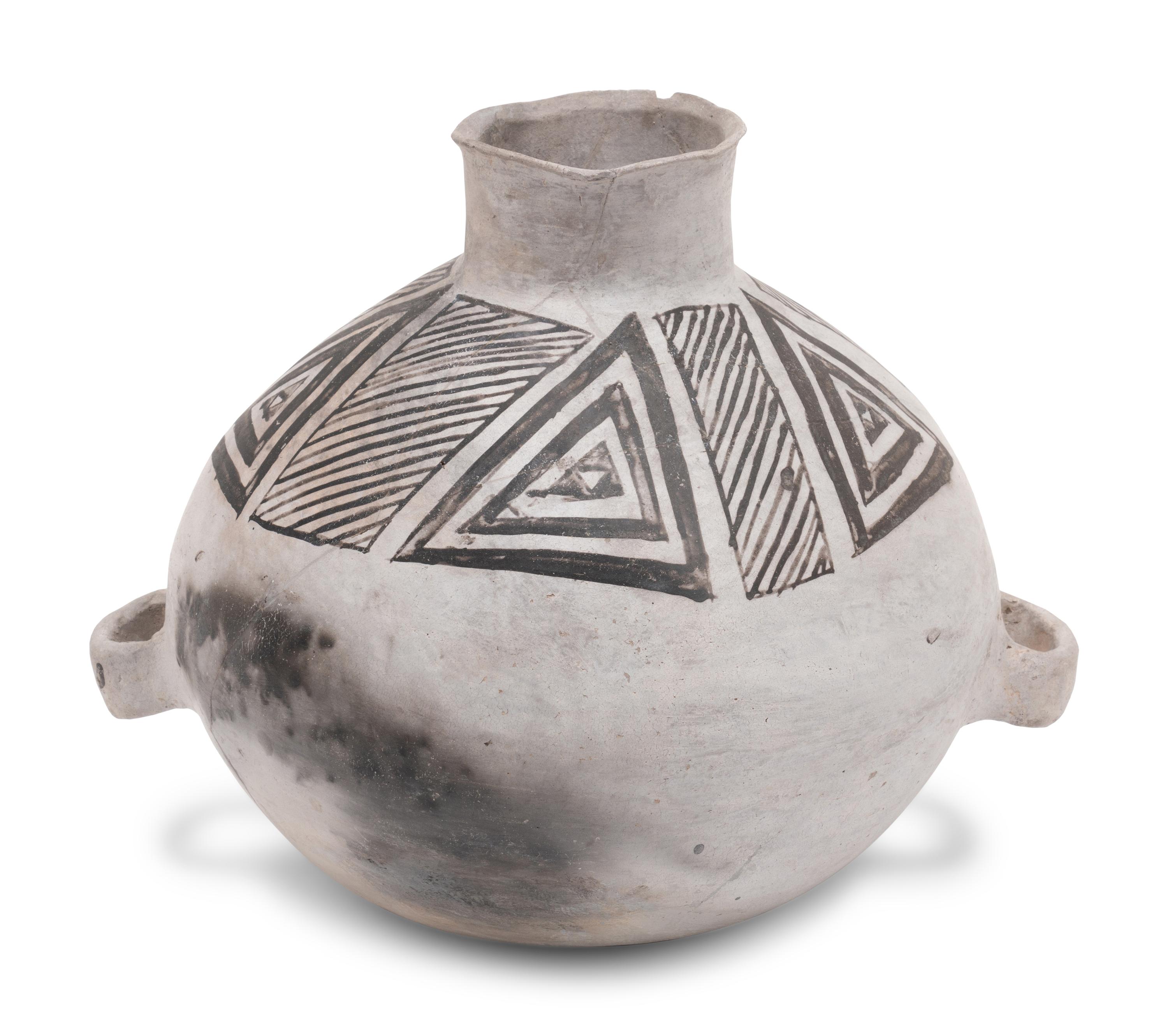 McElmo Black-on-White Pottery Jar