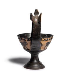 An Etruscan Black-figured Kyathos