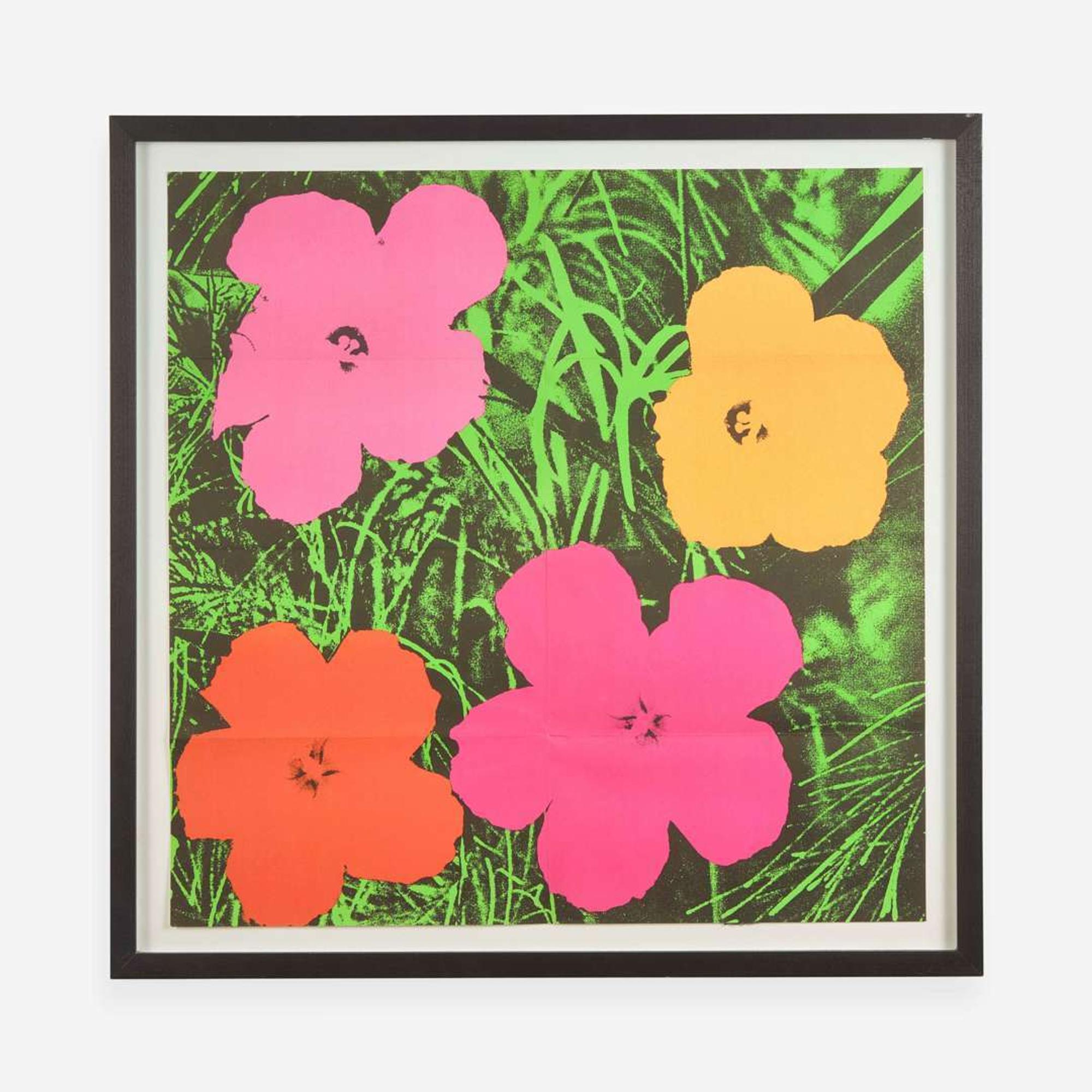 [Art] Warhol, Andy Printed Invitation to the “Flowers” Show at Leo Castelli Gallery