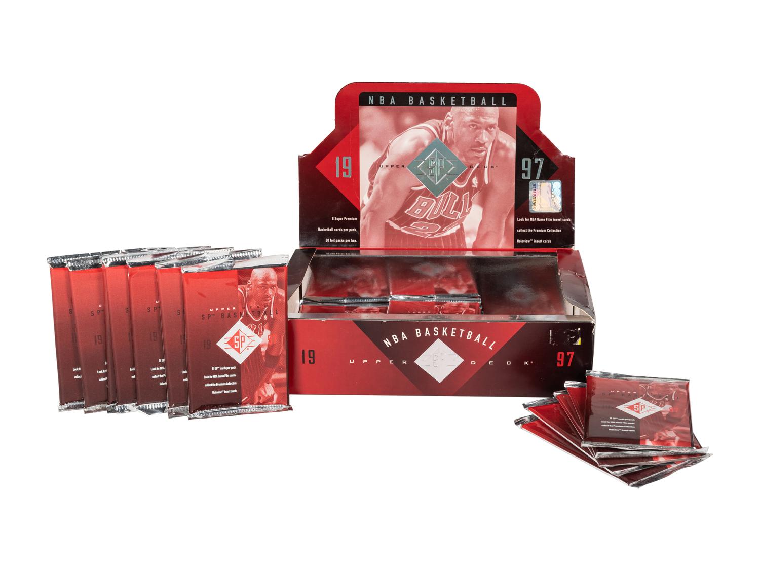 A Group of 22 Packs of 1997 Upper Deck SP Basketball Cards