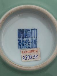 A Chinese Celadon Ground and Iron-Red 'Phoenix' Porcelain Bowl