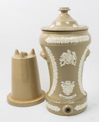 A Victorian Stoneware Liquor Dispenser Height 22 inches. — LATE 19TH CENTURY
