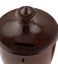 A Pair of George III Mahogany Alms Urns