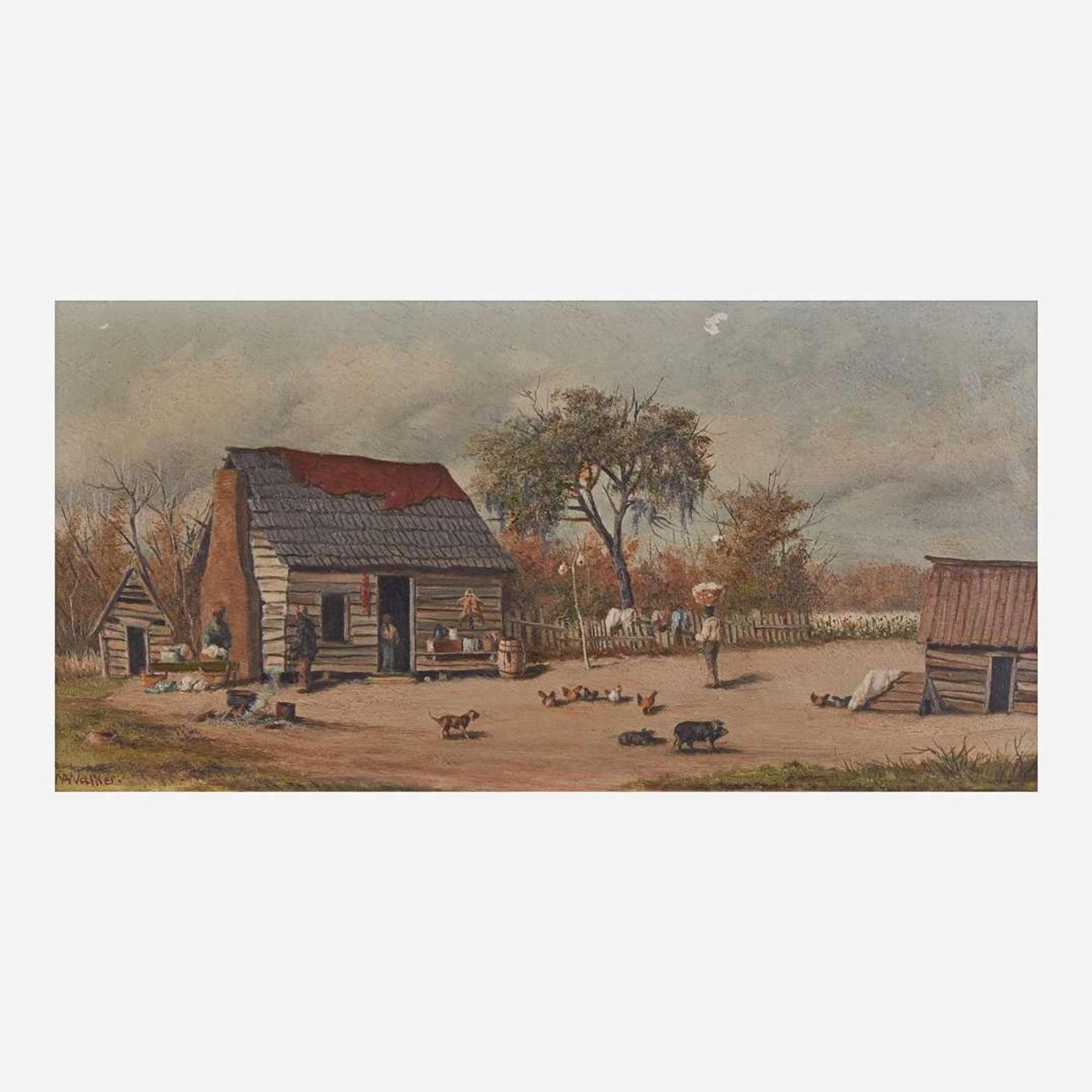 William Aiken Walker (American, 1838–1921) Southern Cabin