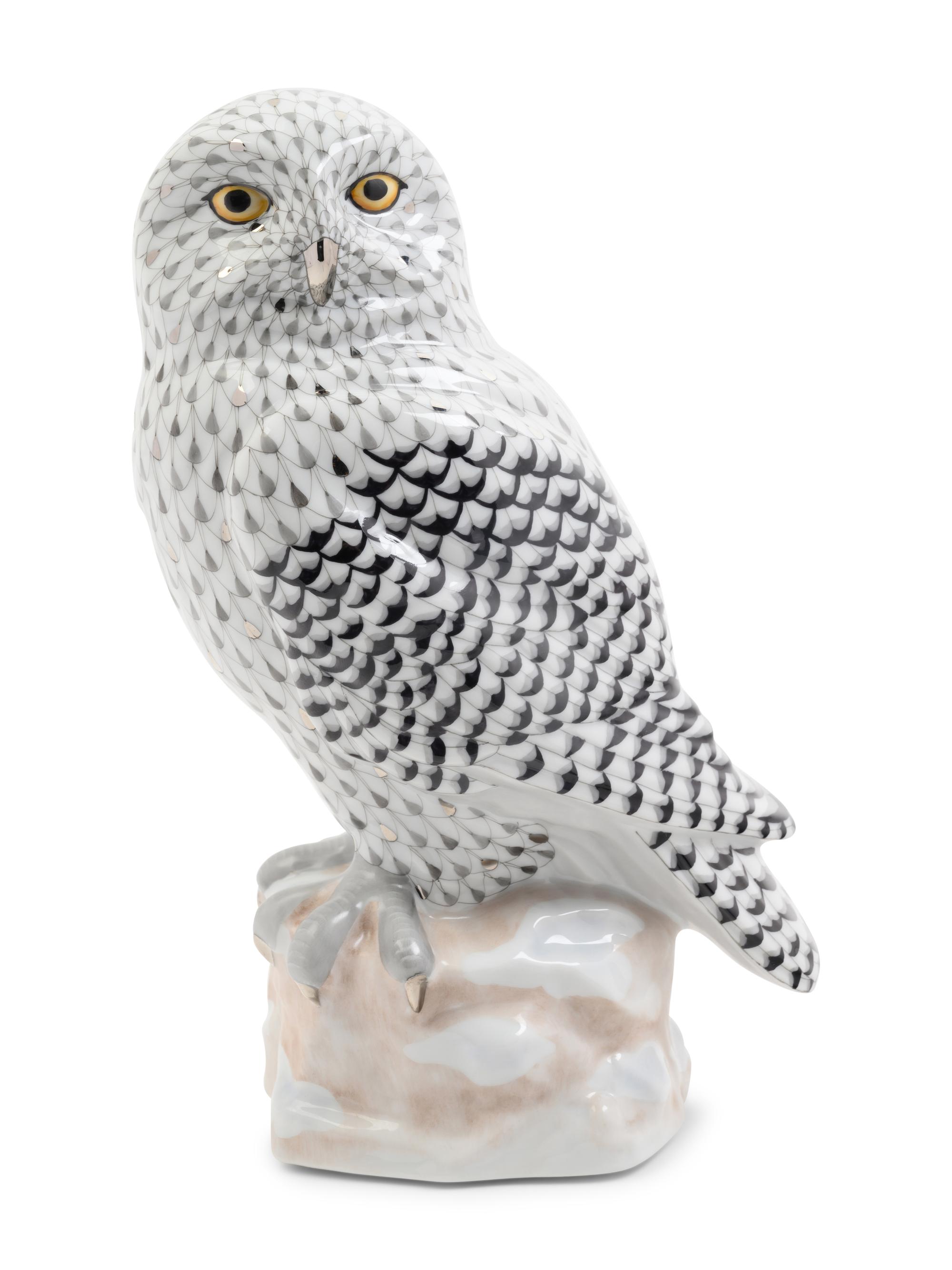 A Herend Porcelain Owl