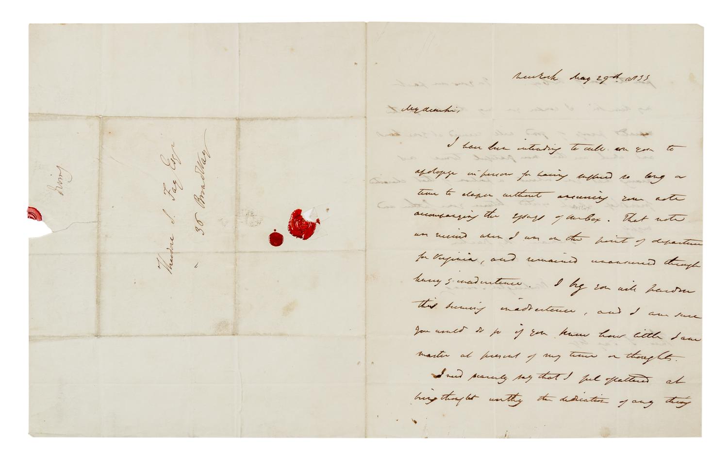 [AMERICAN AUTHORS]. A group of 3 manuscripts, comprising: