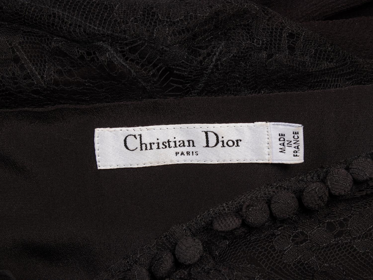 Christian Dior by John Galliano, Black Chantilly Lace Gown, 2009