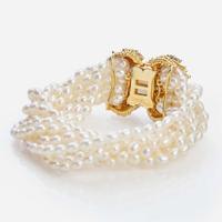 A Multi-Strand Freshwater Pearl Bracelet