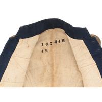US Pattern 1858 Mounted Artillery Jacket with Sergeant's Chevrons and Brass Epaulets.