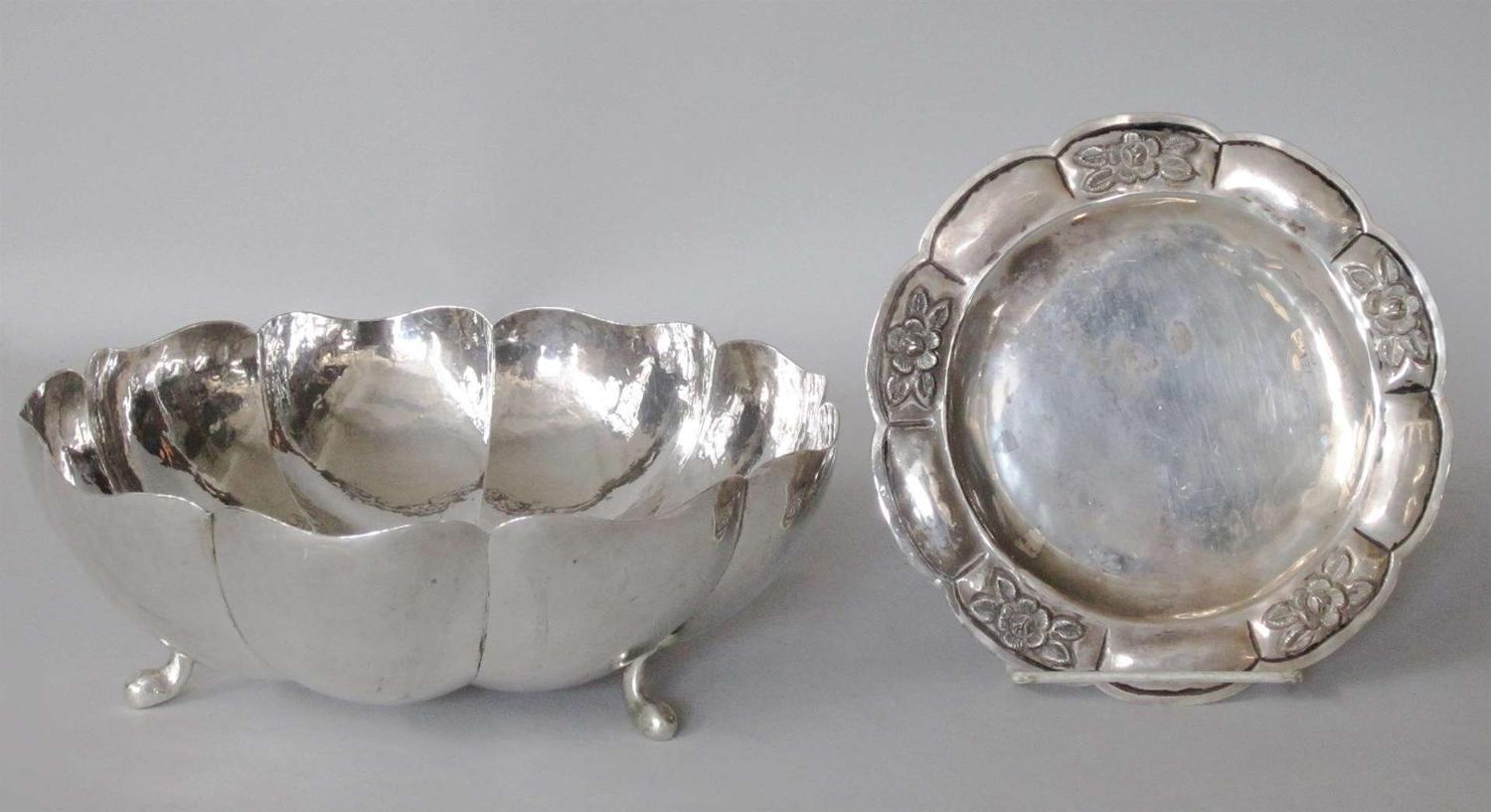 Sterling silver bowl mexico, 20th century