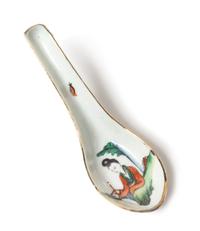 A Set of Twelve Famille Rose Porcelain Spoons Length of each 5 1/2 inches. — REPUBLIC PERIOD