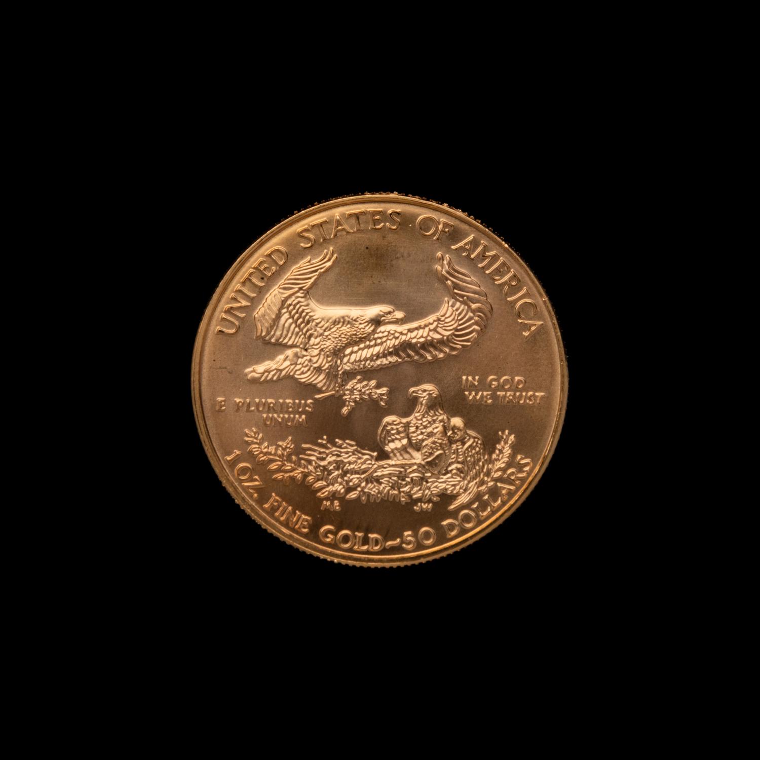 A 2000 Gold Eagle $50 1 oz. Gold Coin