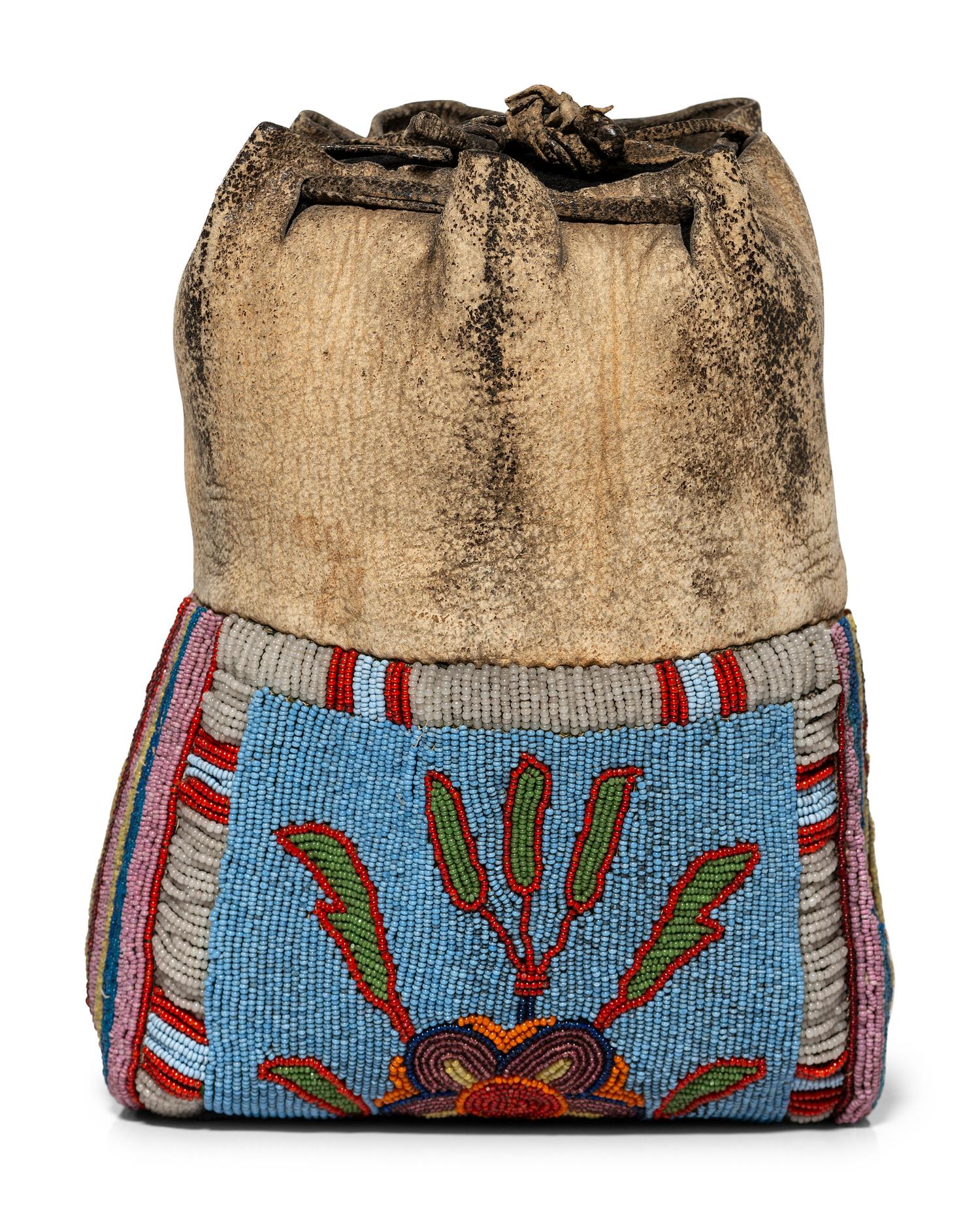 Plateau Beaded Drawstring Pouch