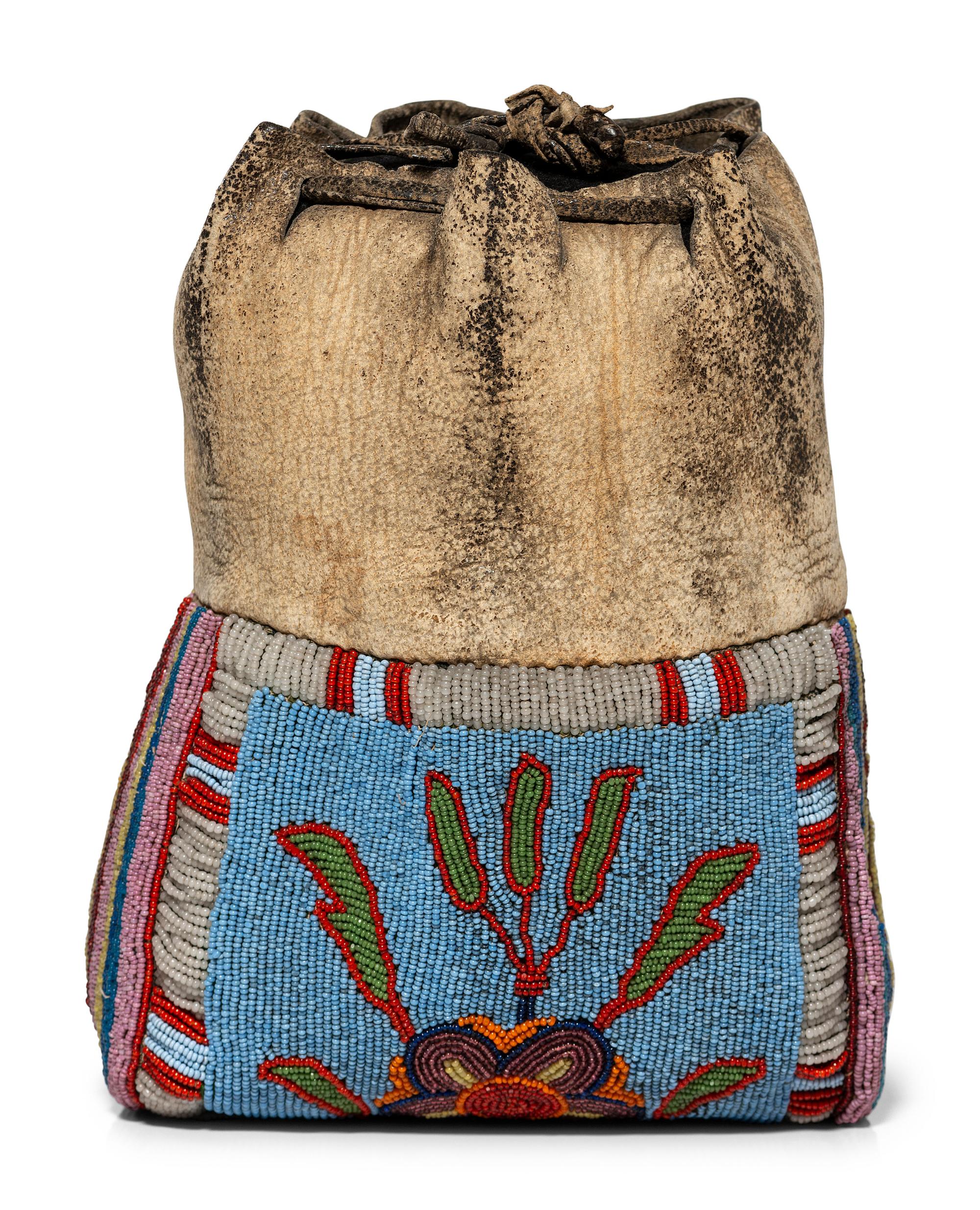 Plateau Beaded Drawstring Pouch