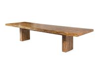 An R and Y Agousti Bamboo and Resin Veneered Dining Table