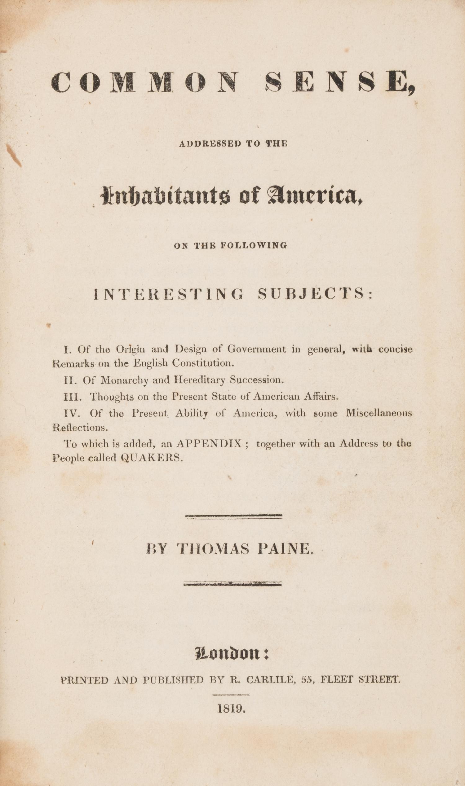[Americana] Group of 9 Works on Early American Political Thought