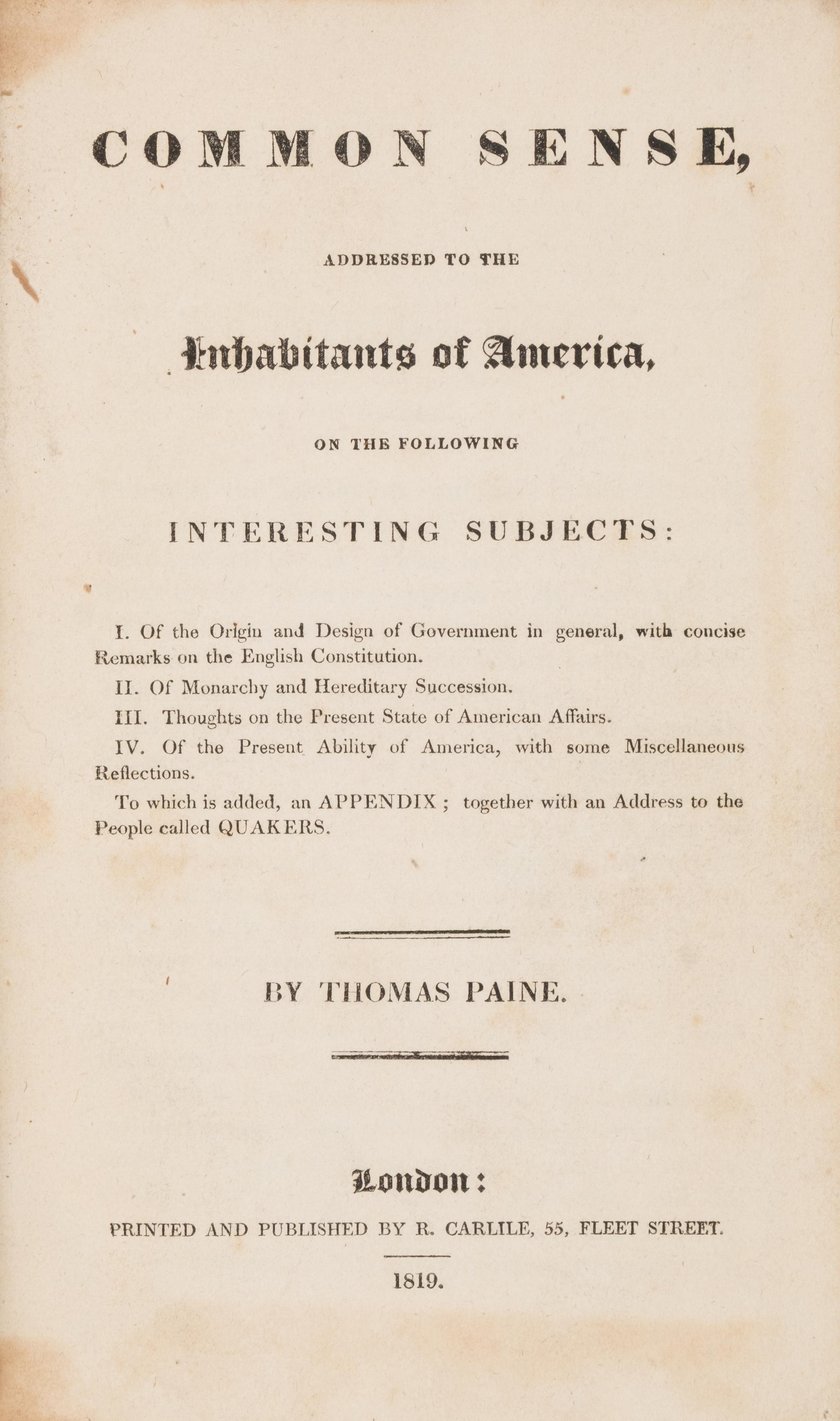[Americana] Group of 9 Works on Early American Political Thought