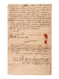 [CONTINENTAL CONGRESS]. A collection of signatures from delegates to the Continental Congress, 1764-1815, comprising: