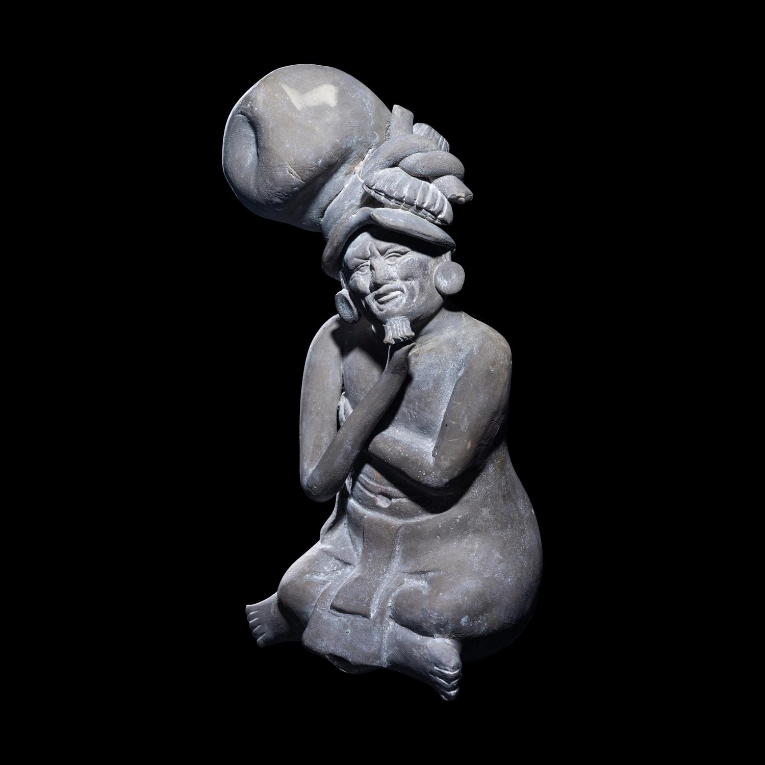 A Maya Seated Scribe