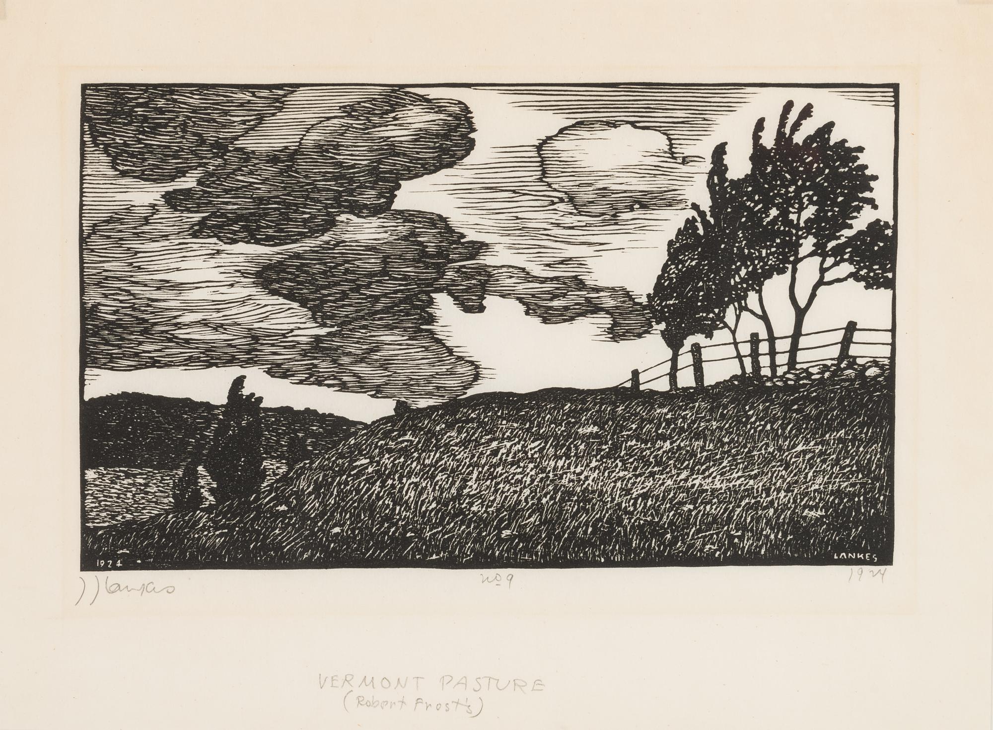 [FROST, Robert (1874-1963)] -- A group of 5 prints and posters related to Robert FROST, comprising: